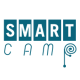 Icon for SMART CAMP - the word "smart" with each letter in its own box over the word "camp" which is written in a more handwriting type style with the circle of the p being a spiral